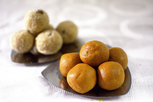 "Homemade laddus made with nuts, seeds, jaggery and ghee