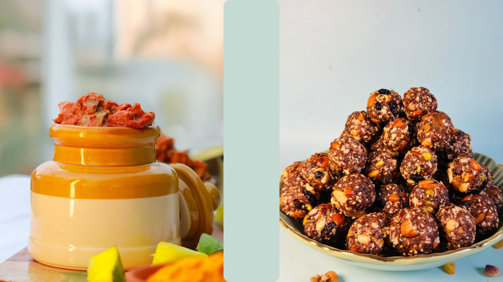 Pickle and laddus for gut health